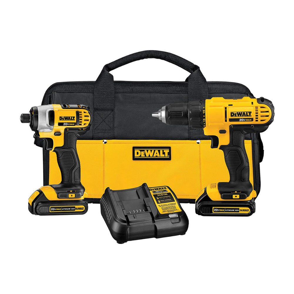 Dewalt 20V Max Cordless Drill Combo Kit. 2-Tool (DCK240C2)