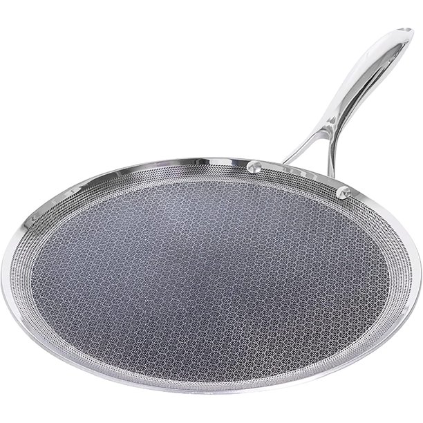 HexClad Hybrid Cookware 12″ Griddle Non Stick Fry Pan