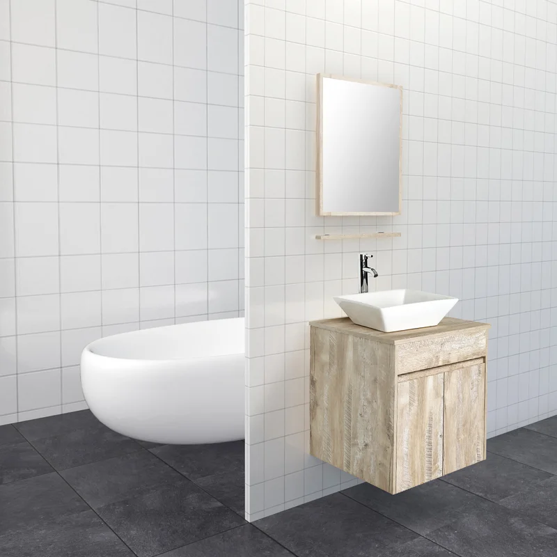 Ebern Designs Adriyanna 24” Wall Mounted Single Bathroom Vanity