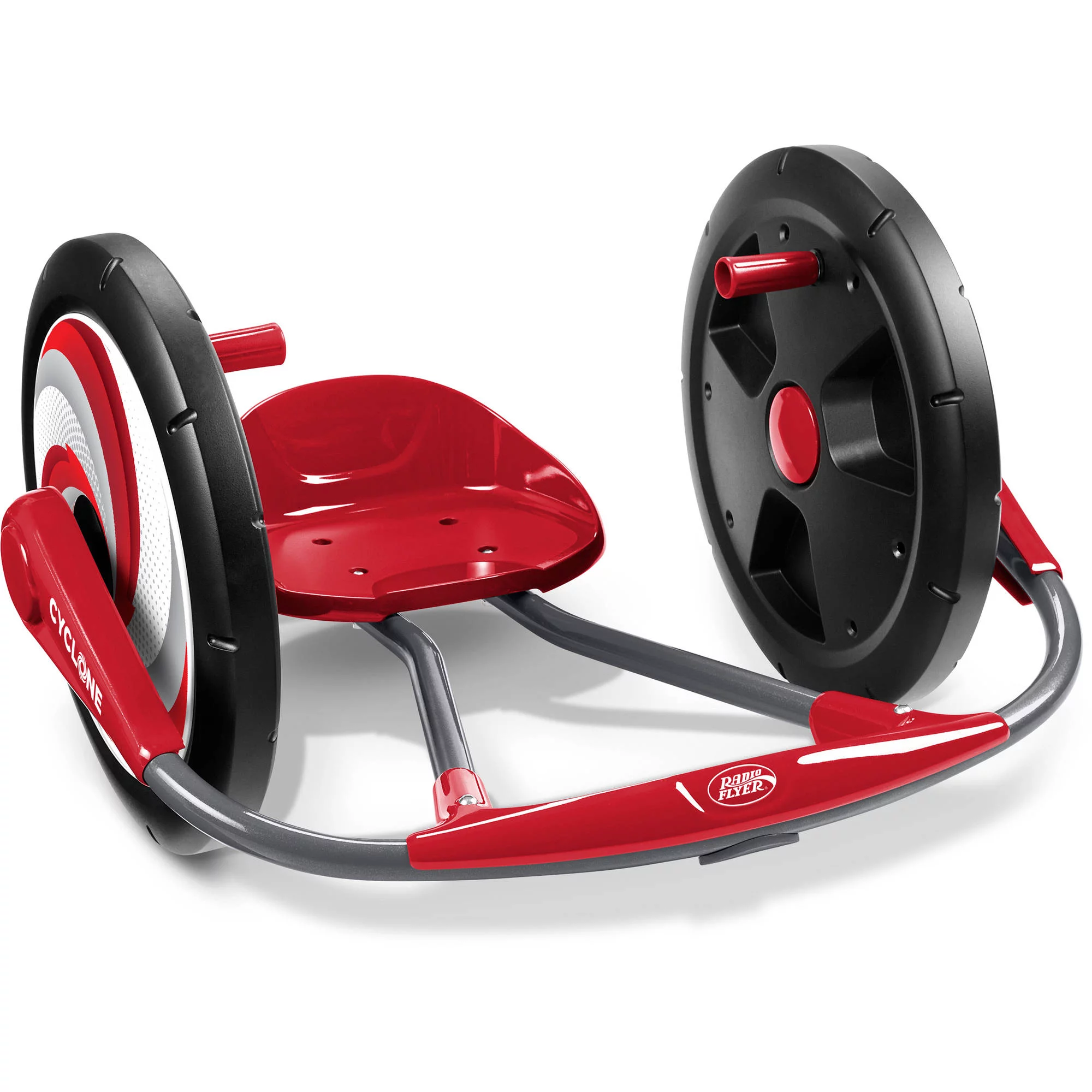 Radio Flyer. Cyclone Ride-on for Kids. Arm Powered. 16″ Wheels. Red