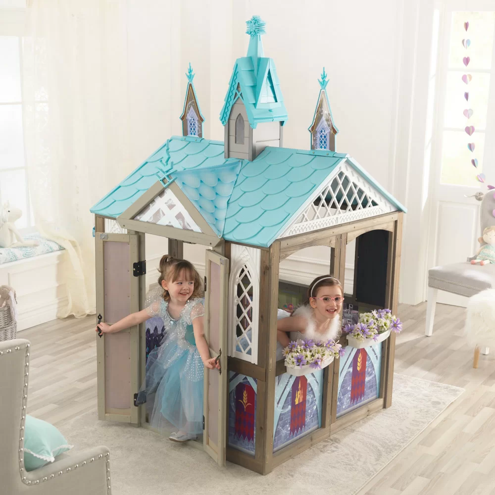 Disney Frozen Arendelle 53.46″ x 49.61″ Solid Wood Playhouse