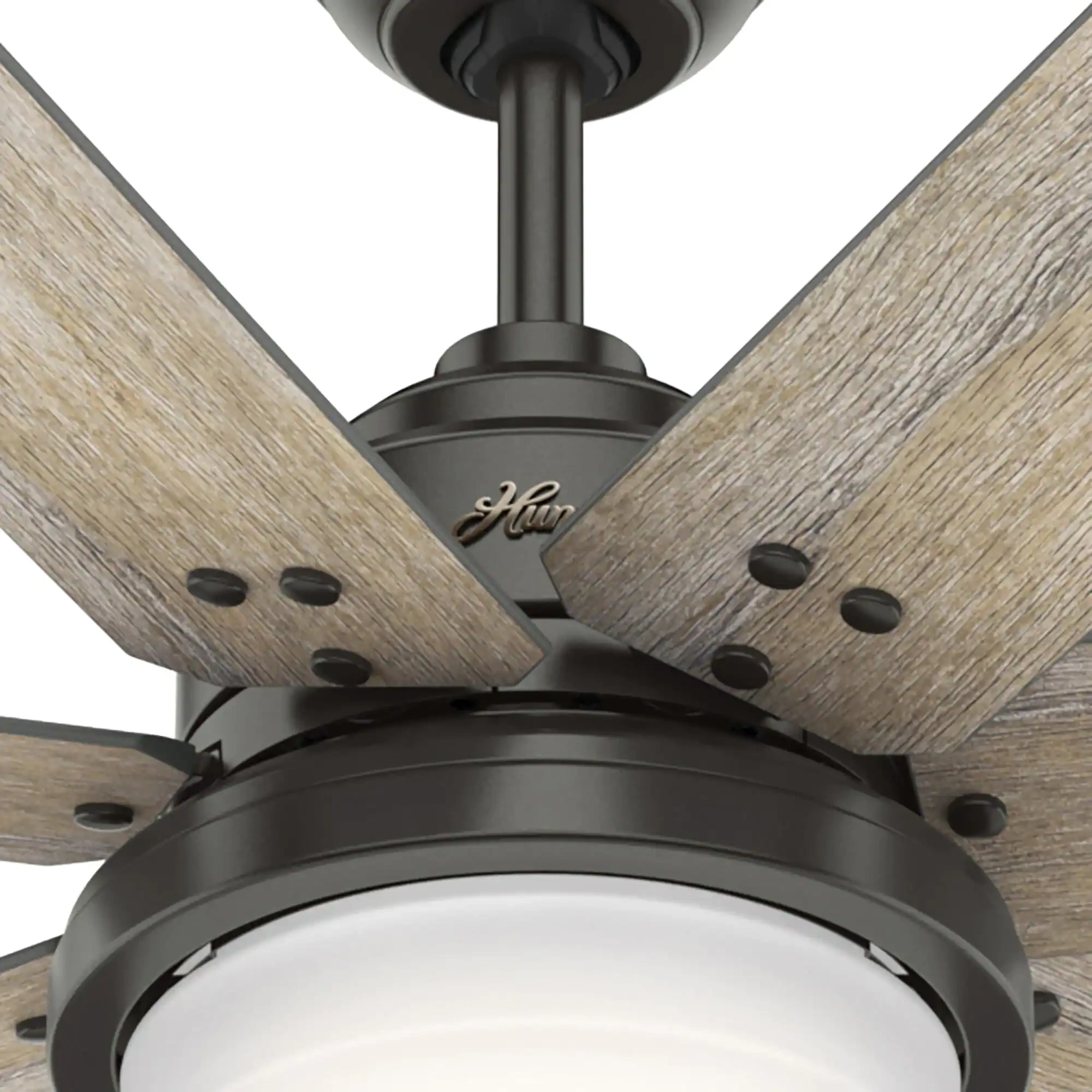 Hunter Whittington 60 in. LED Indoor Noble Bronze Ceiling Fan With Light And Remote