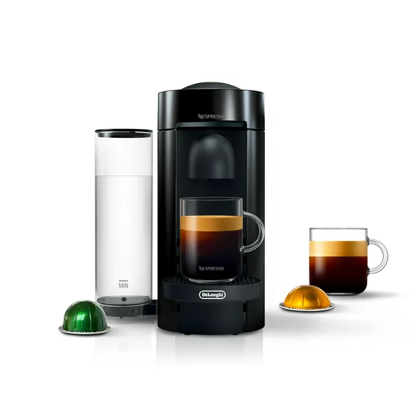 Nespresso Vertuo Plus Coffee and Espresso Maker By De-Longhi. Black