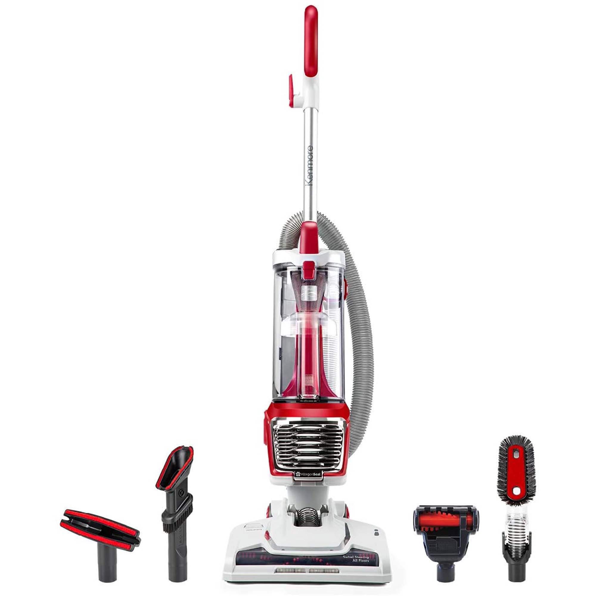 Kenmore DU2015 Bagless Upright Vacuum. Lightweight Carpet Cleaner. Red