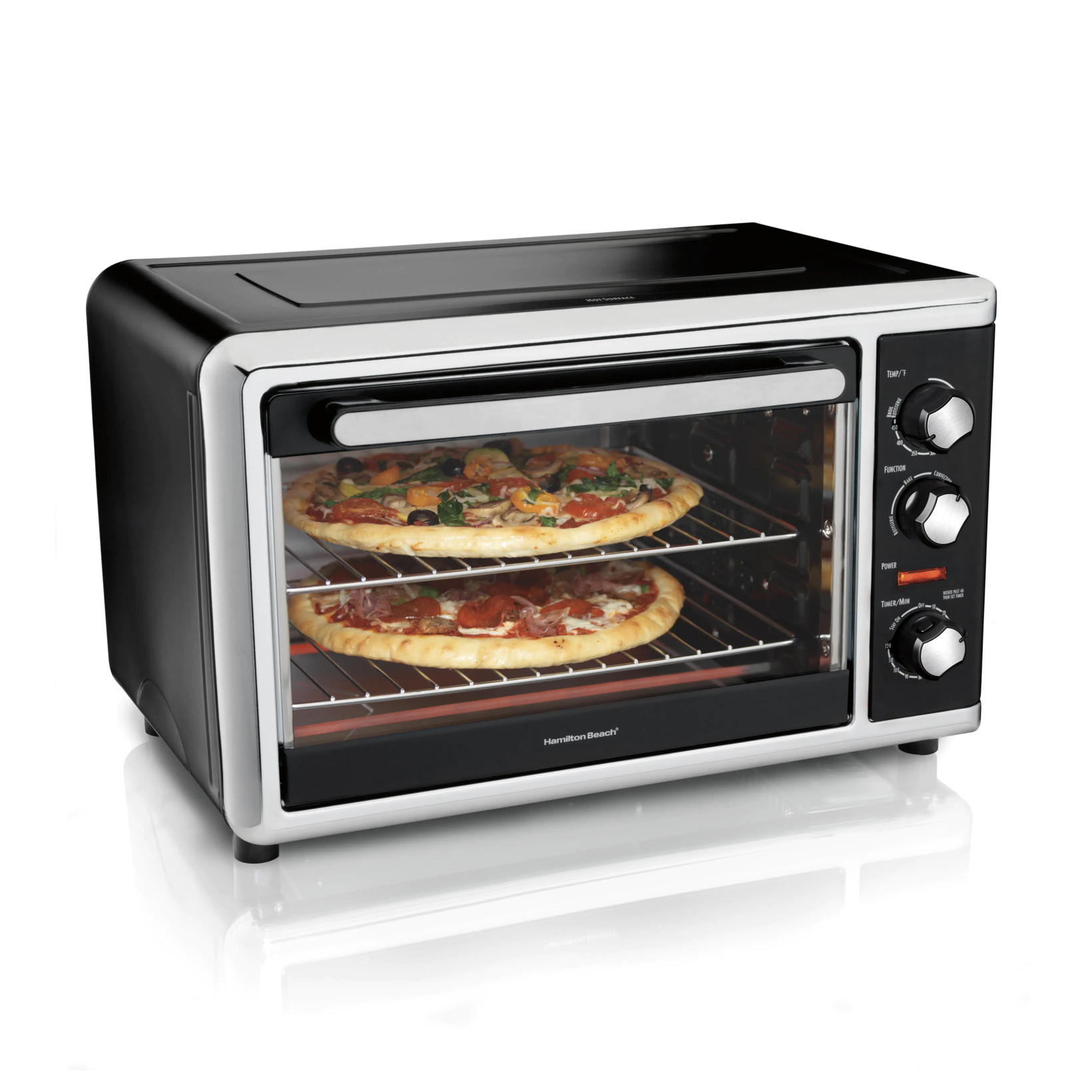 Hamilton Beach Black Countertop Oven With Convection And Rotisserie