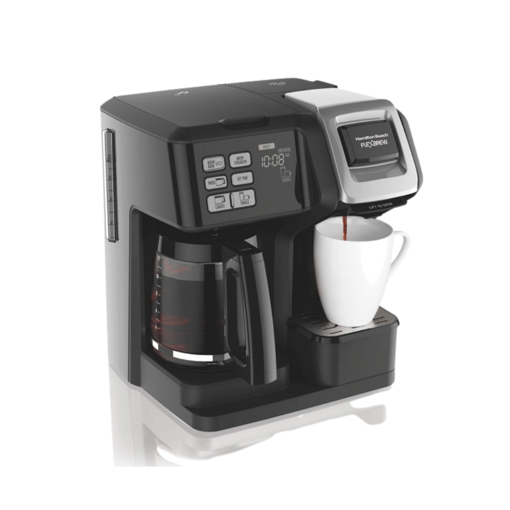 Hamilton Beach FlexBrew Trio Coffee Maker. Stainless Steel Accents