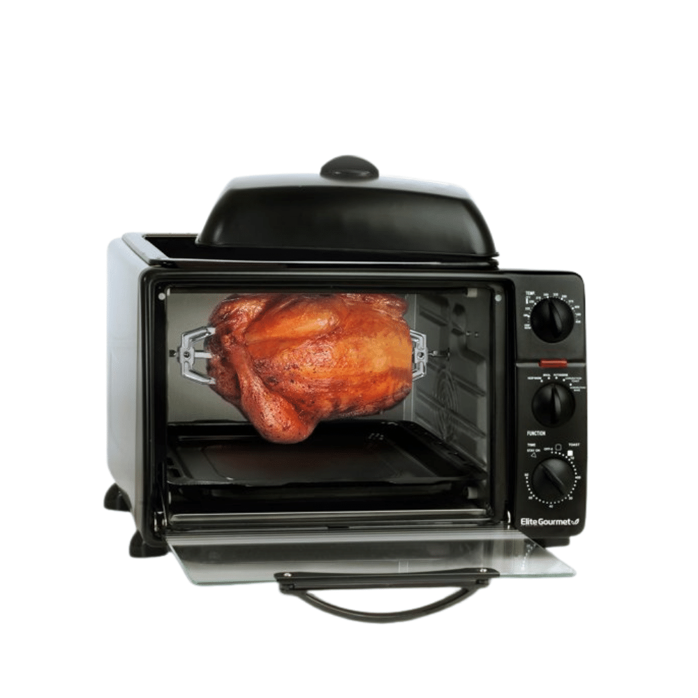 Elite Cuisine Pro 23 Liter Toaster Oven with Rotisserie & Grill/Griddle