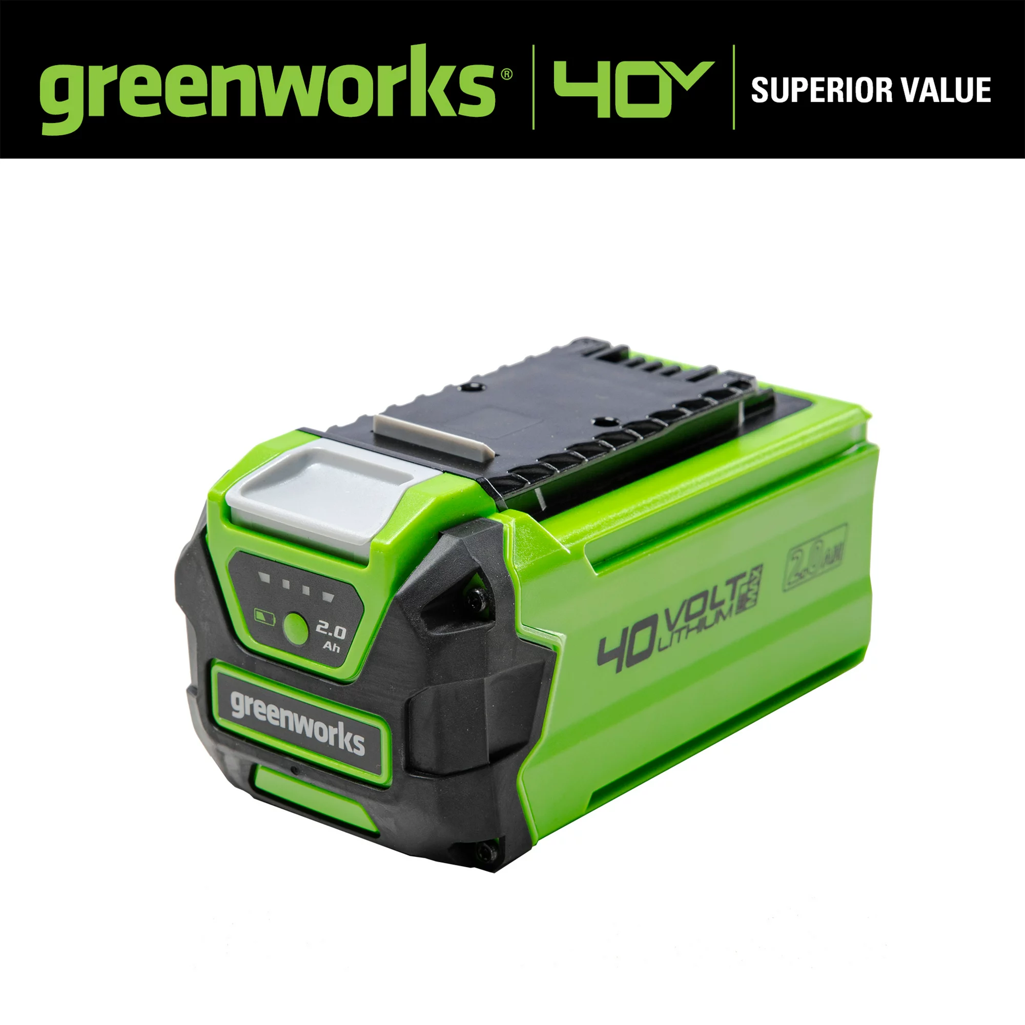 Greenworks 40V 4.0 Ah Lithium Ion Battery. 29472