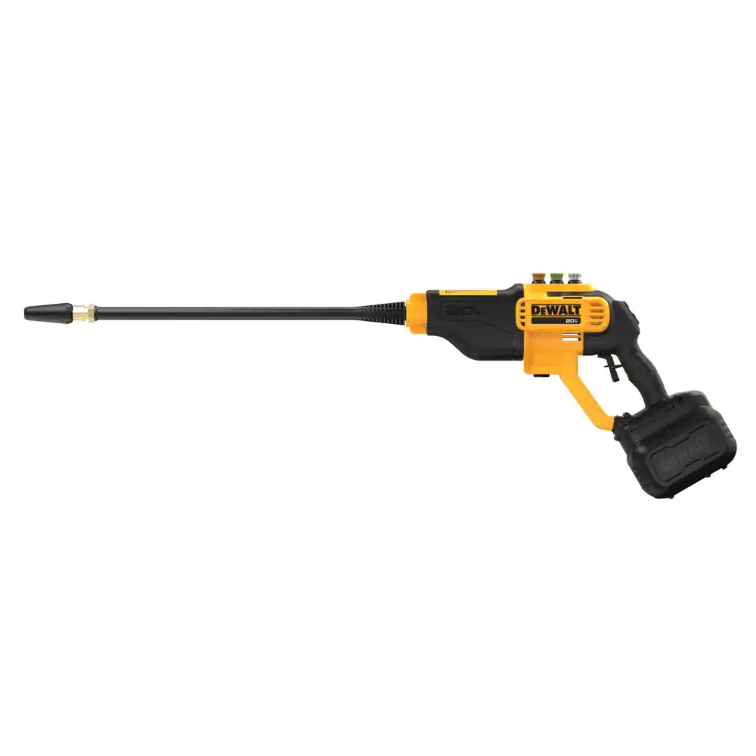 Dewalt 20V 550PSI. 1.0 GPM Cold Water Cordless Electric Power Cleaner with 4 Nozzles. Tool-Only (DCPW550B)