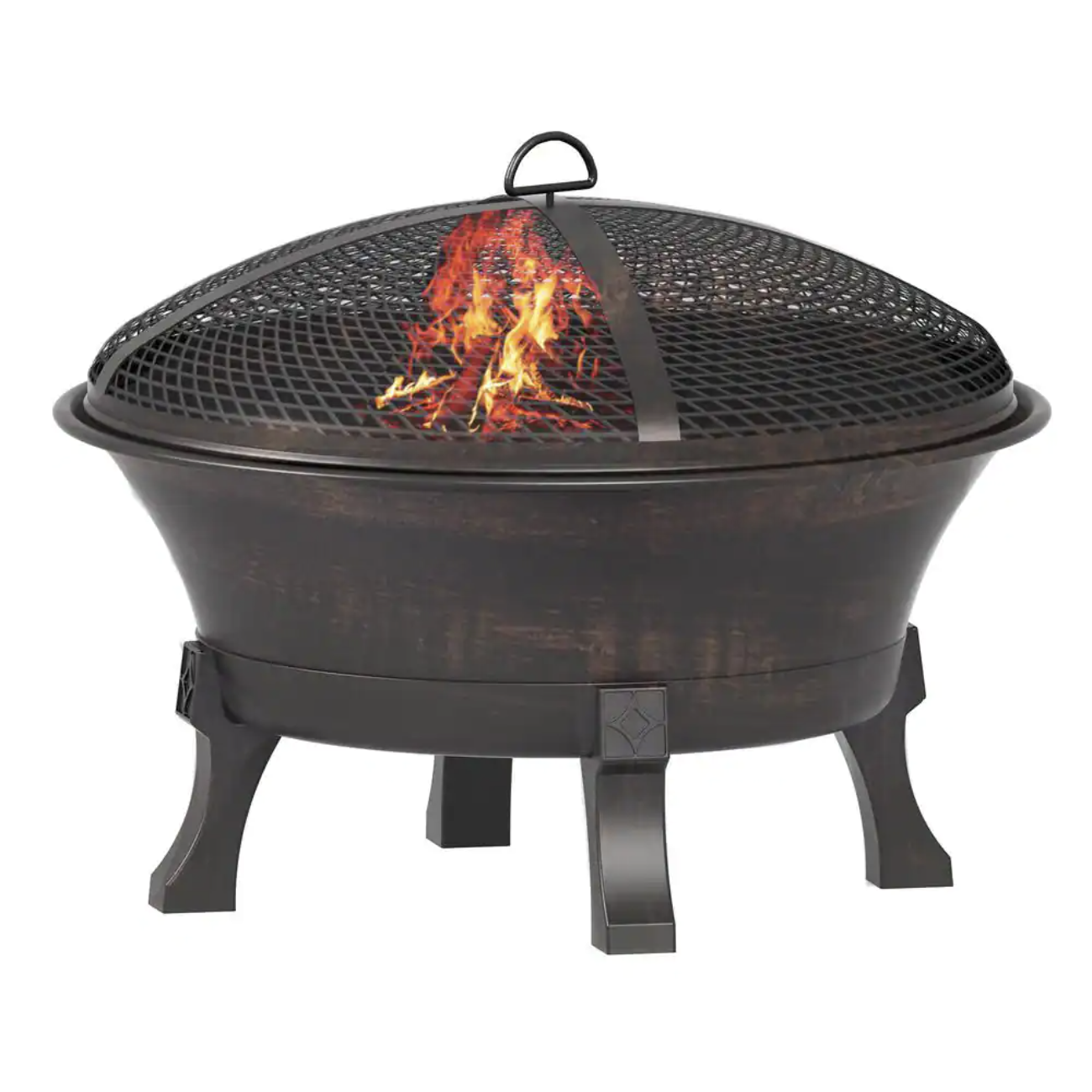 Hampton Bay 26 in. Del Oro Cast Iron Fire Pit