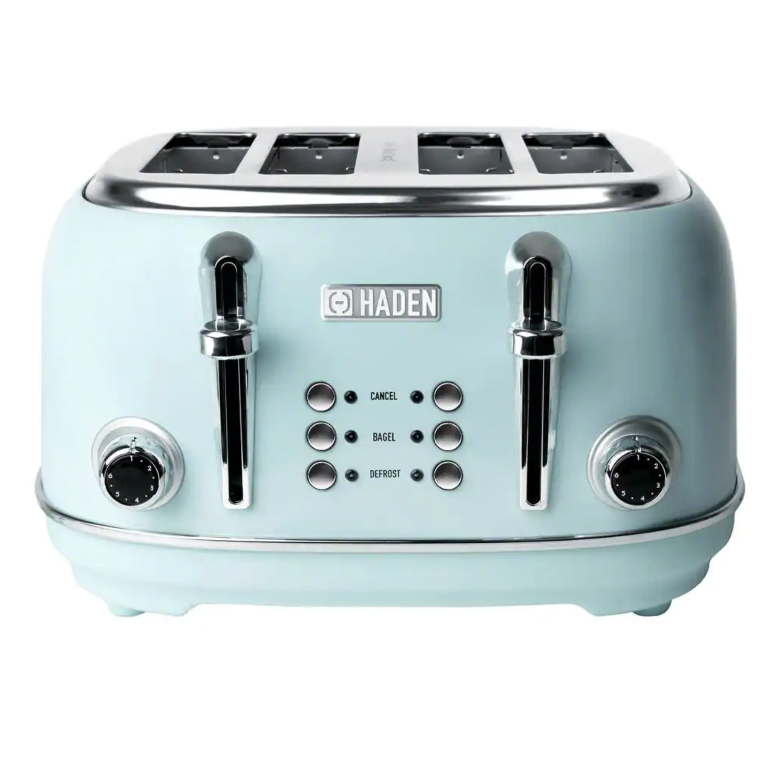 Haden Heritage 1500-Watt 4-Slice Turquoise Wide Slot Retro Toaster