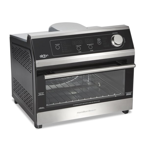 Hamilton Beach Air Fryer Toaster Oven. 6 Slice Capacity. Black