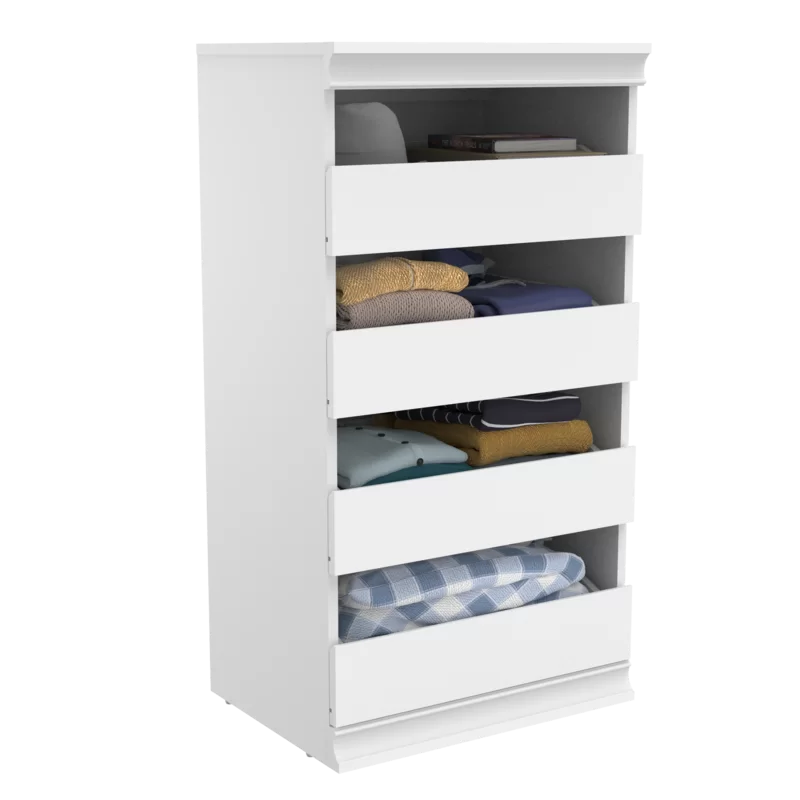 ClosetMaid White Modular Storage 21.38″ W Drawer Unit with 4 Drawers