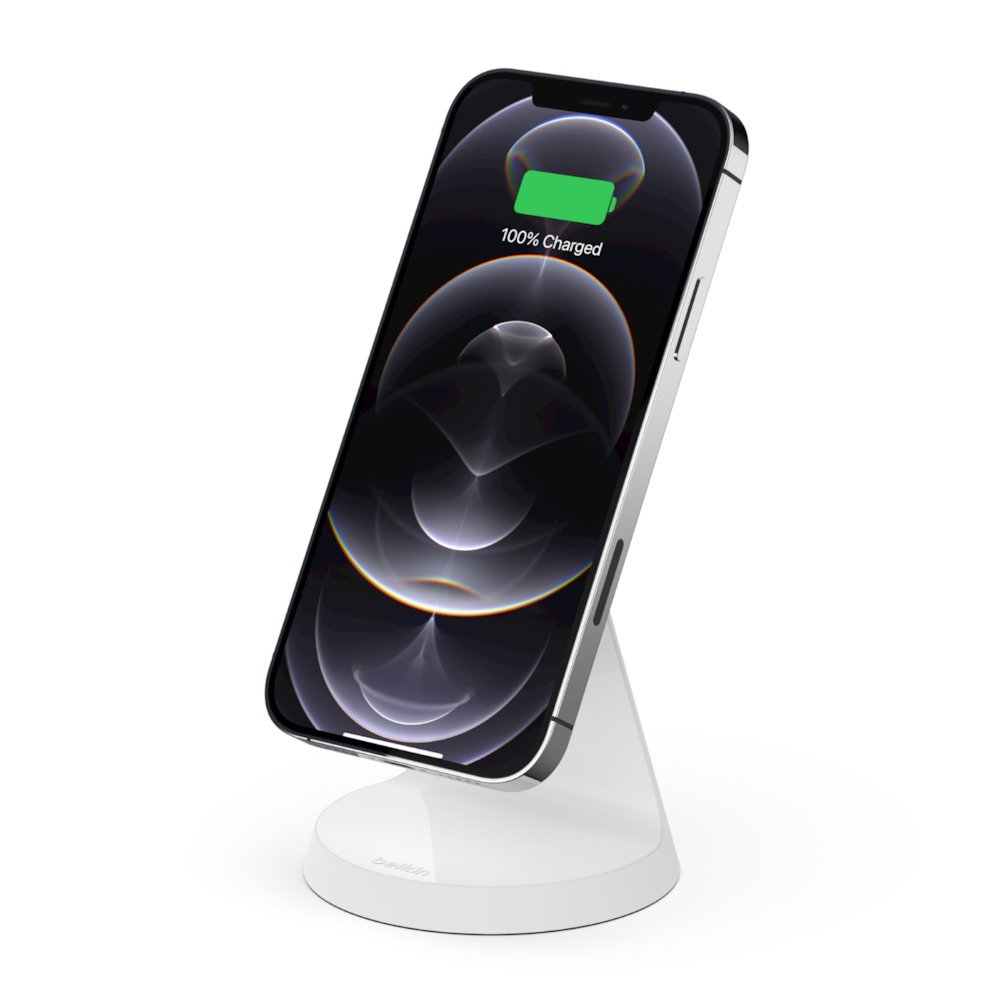 Belkin BOOSTCHARGE Magnetic Wireless Charger Stand 7.5W with PSU. White