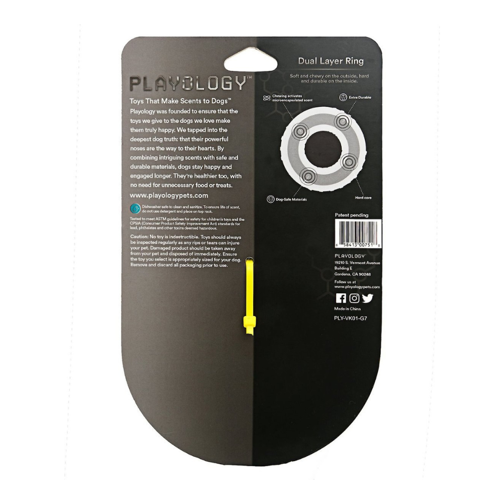 Playology Scented Dual Layer Ring Dog Toy
