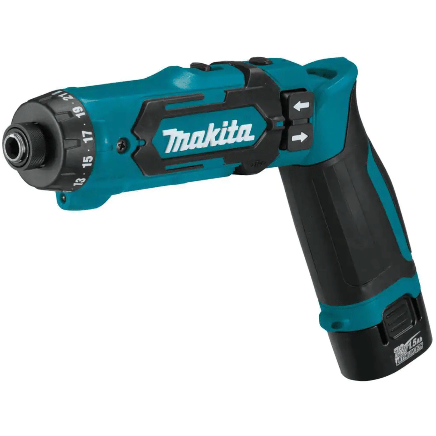 Makita 7.2-Volt Lithium-Ion 1/4 in. Cordless Hex Driver-Drill Kit with Auto-Stop Clutch (DF012DSE)