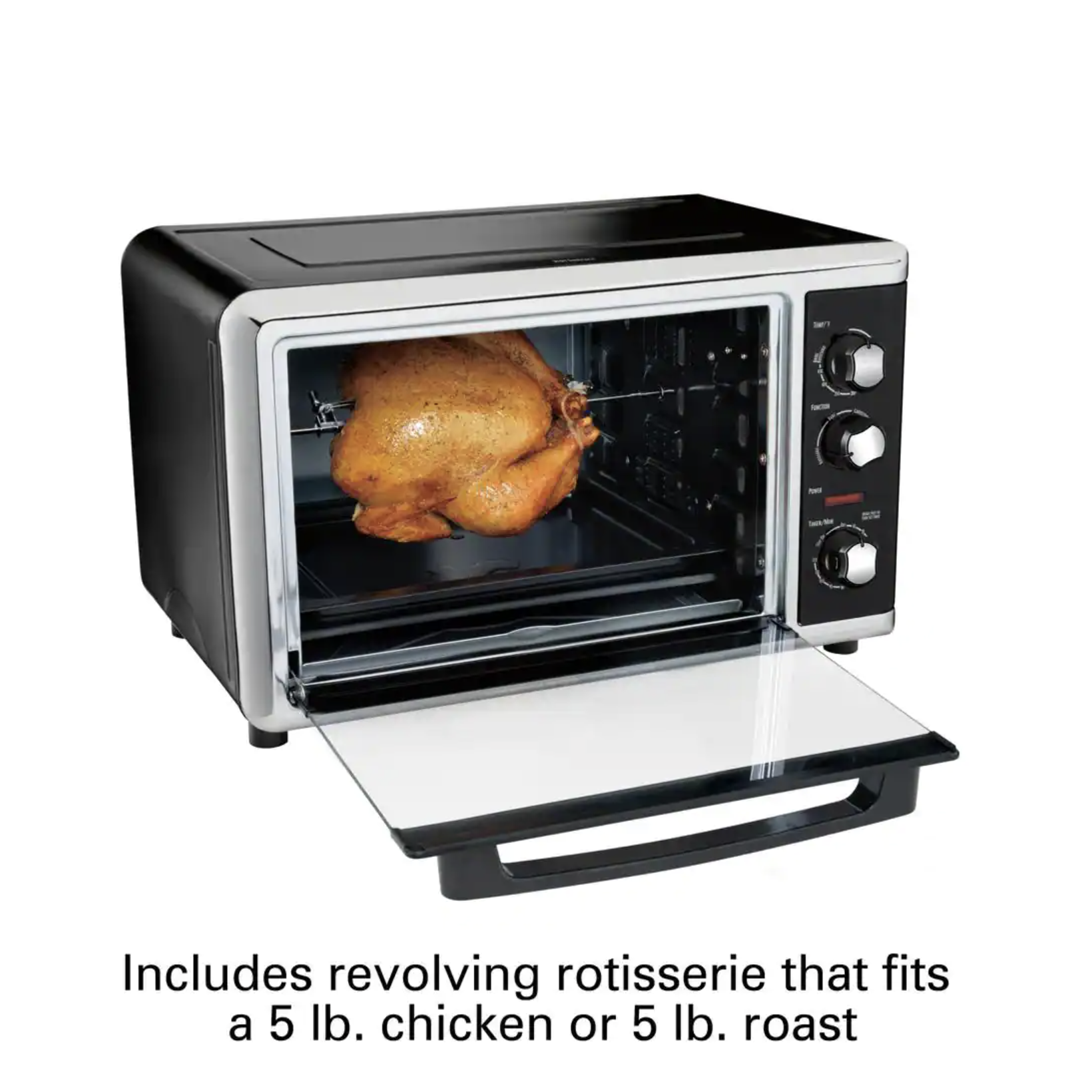 Hamilton Beach Black Countertop Oven With Convection And Rotisserie