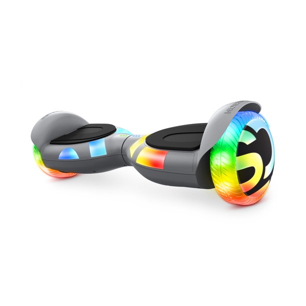 Jetson Litho X Hoverboard. Lava LED Technology. Light-Up Deck. Illuminated Rims/Tires. Grey