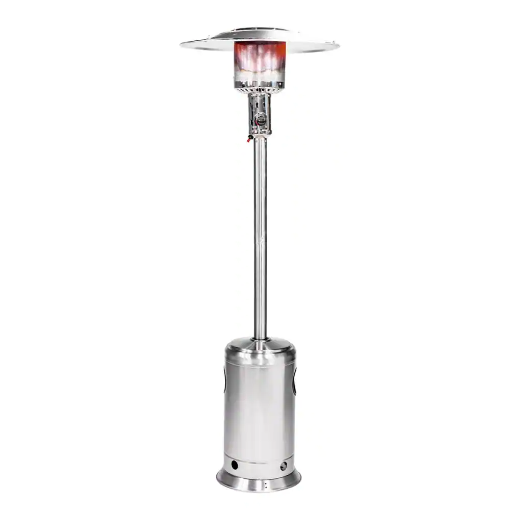 Legacy Heating 47.000 BTU Hammered Stainless Steel Propane Outdoor Flame Patio Heater