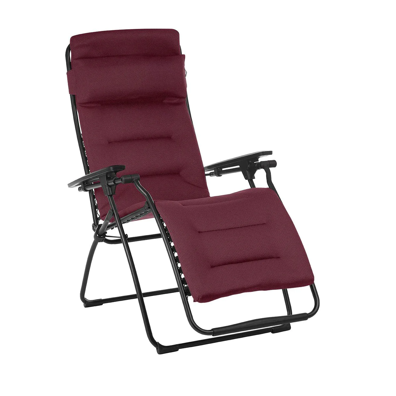 Lafuma Futura Air Comfort Zero Gravity Indoor Outdoor Recliner Chair. Bordeaux