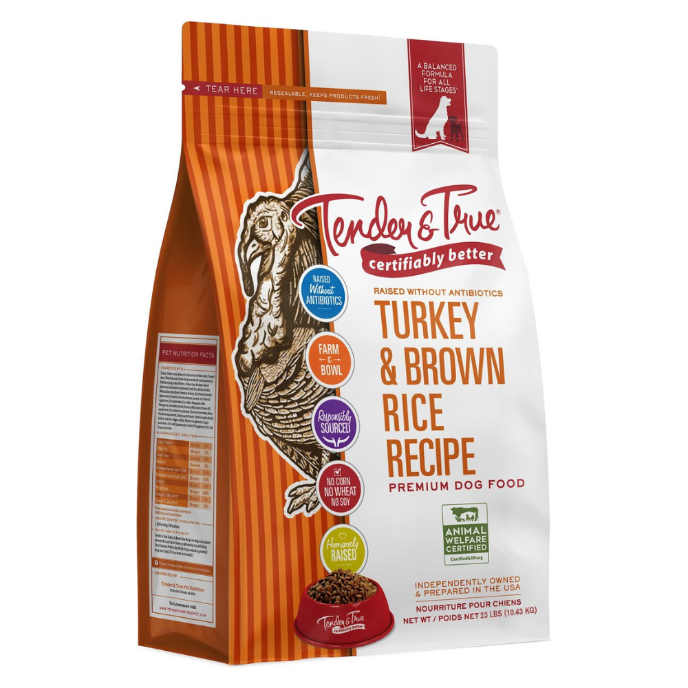 Tender & True Turkey & Brown Rice Recipe. 23-lb bag