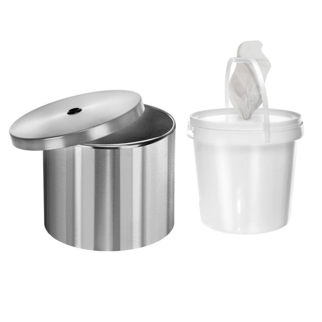 Alpine Industries Stainless Steel Wall Mount Disinfectant Wet Wipe Dispenser