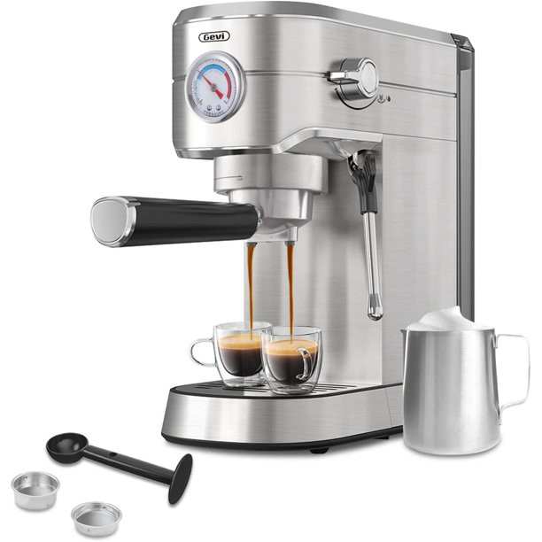 Gevi 20 Bar. Stainless Steel Espresso Machine