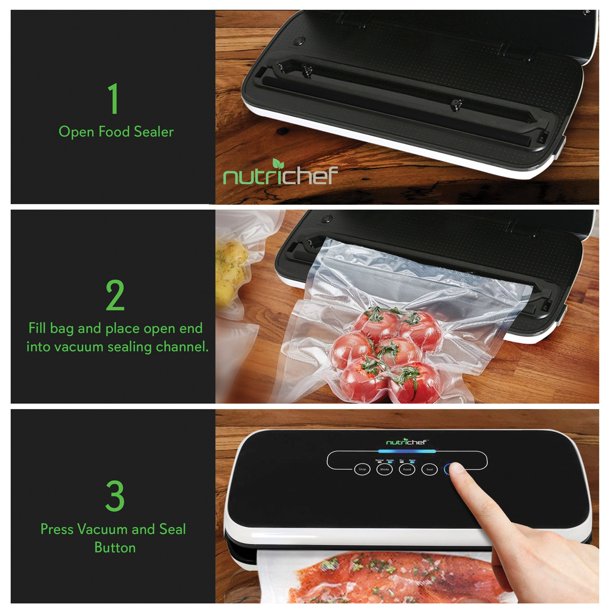 NutriChef PKVS18BK Automatic Food Vacuum Sealer