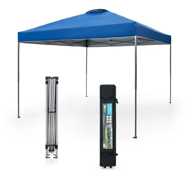 Sophia & William 10′ x 10′ Outdoor Gazebo Instant Pop Up Canopy Tent with Wheeled Bag - Blue