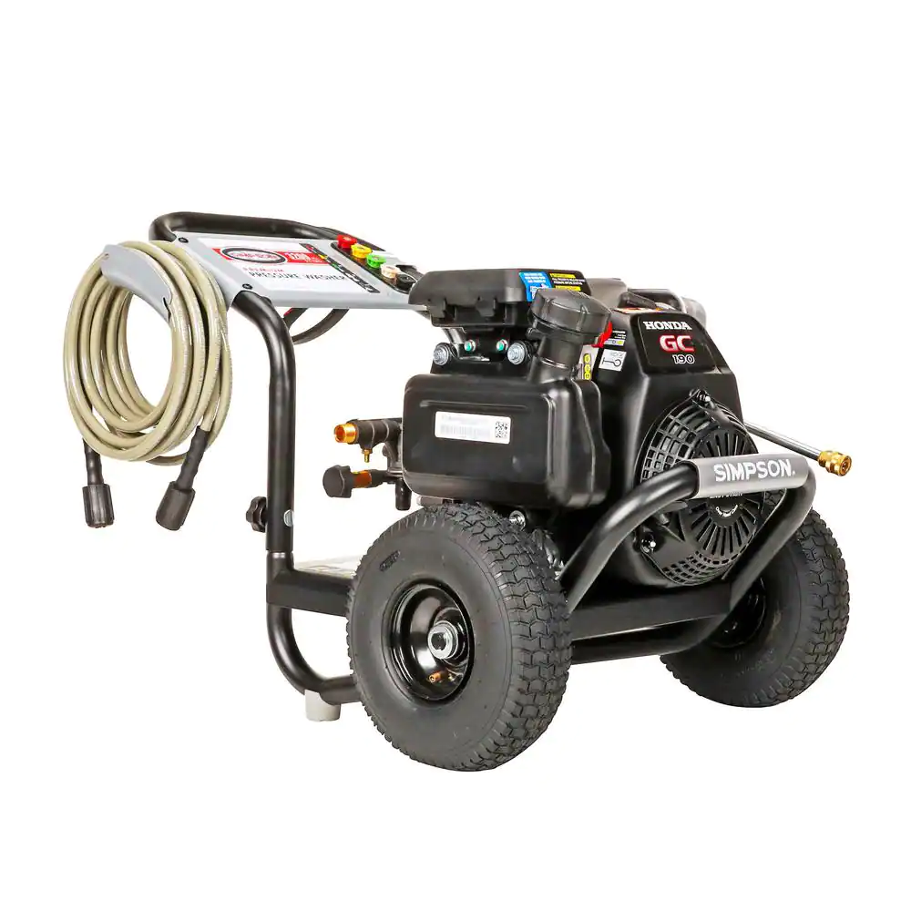 Simpson MegaShot 3200 PSI 2.5 GPM Gas Cold Water Pressure Washer With HONDA GC190 Engine (49-State)