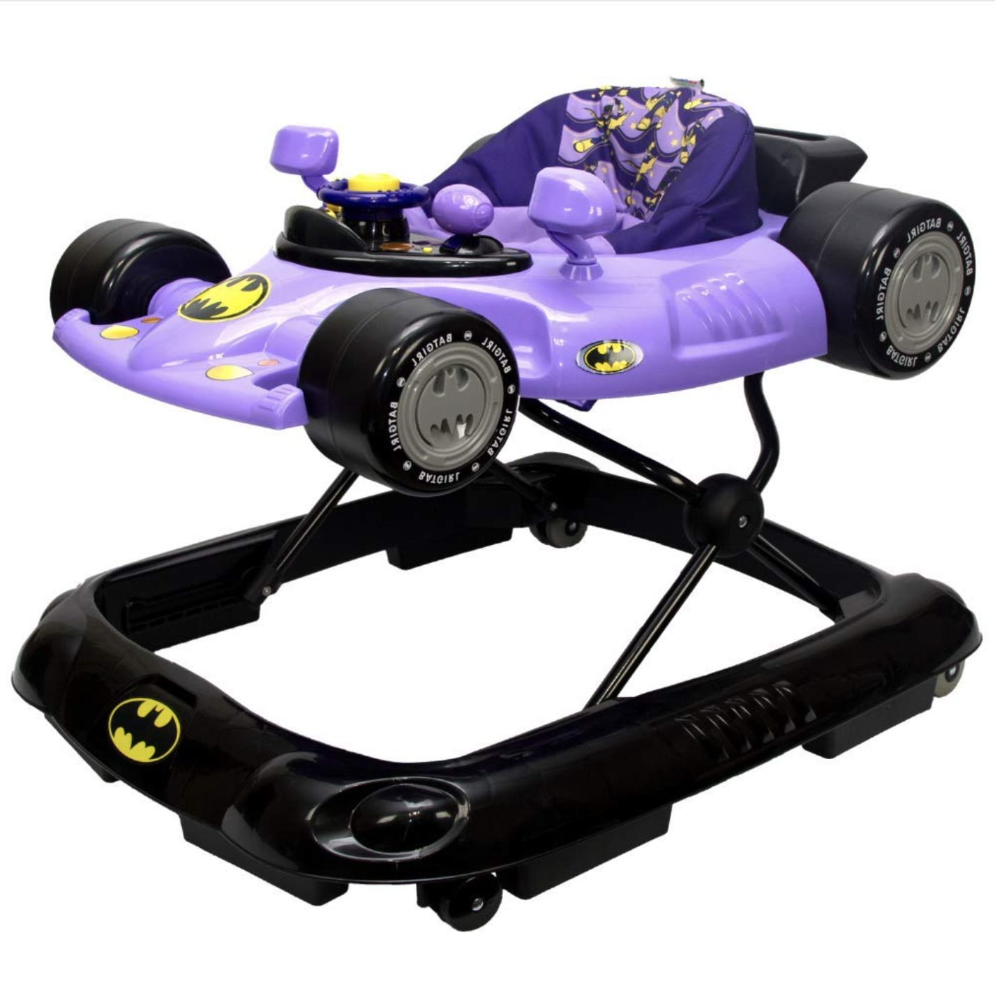 KidsEmbrace Baby Walker. DC Comics Batman Batmobile. Purple