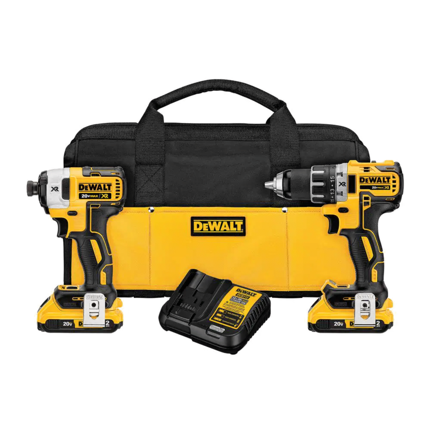 Dewalt 20V Max XR Cordless Drill Combo Kit. Brushless. 2-Tool
