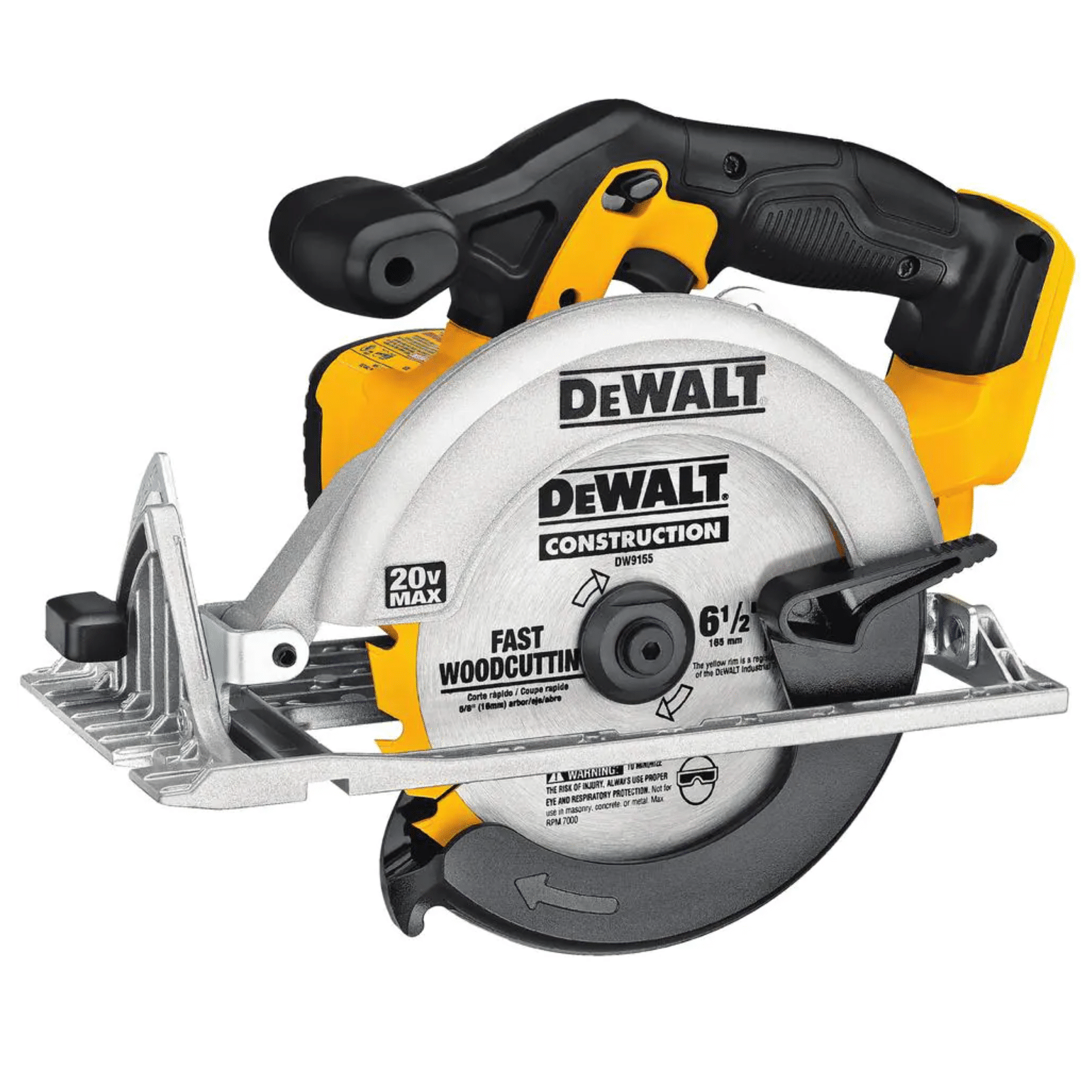 Dewalt 20-Volt Max Cordless 6-1/2 in. Circular Saw with (2) 20-Volt Batteries 5.0Ah & Charger (DCB2052CKW391B)
