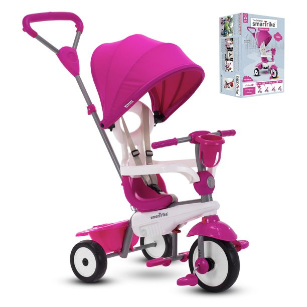 smarTrike Breeze Plus. 4-in-1 Toddler Tricycle 15M+ - Pink