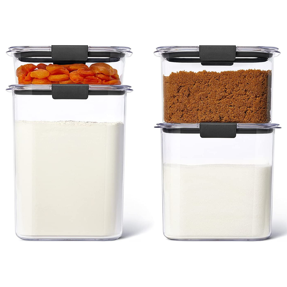 Rubbermaid Brilliance Tritan Airtight Pantry Food Storage 8-Pc Set