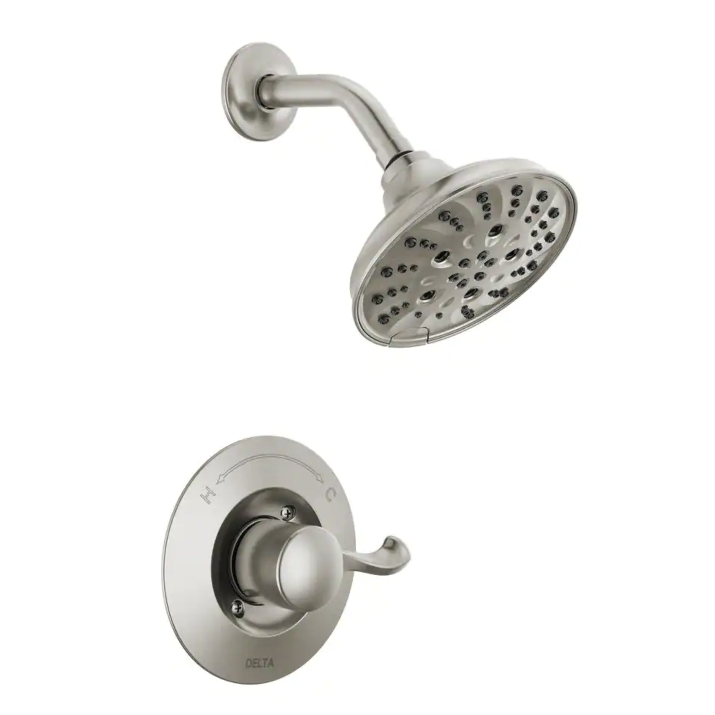 Delta Esato Single-Handle 5-Spray Shower Faucet with H2Okinetic in Spotshield Stainless Steel