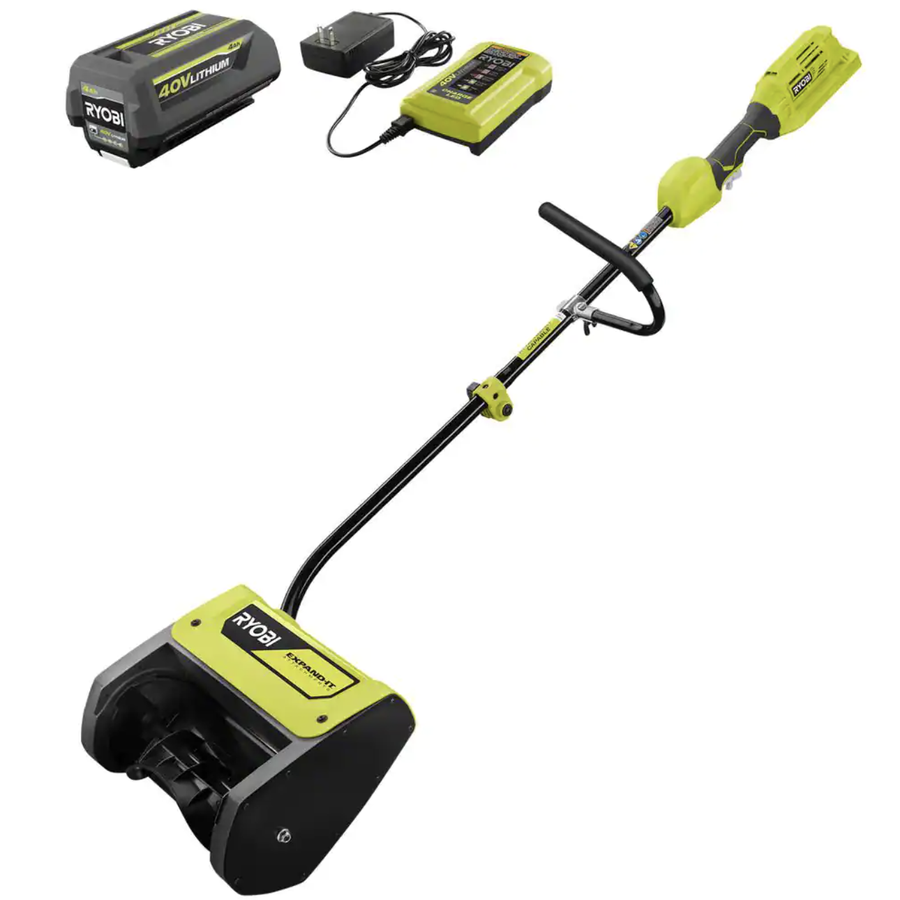 Ryobi 40V 12 in. Cordless Electric Snow Shovel with 4.0 Ah Battery and Charger (RY408110VNM)