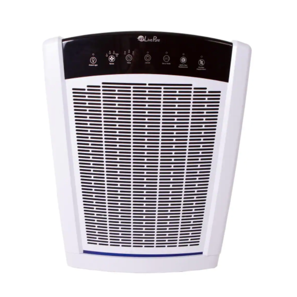 LivePure Bali Multi-Room True HEPA Console Air Purifier. White