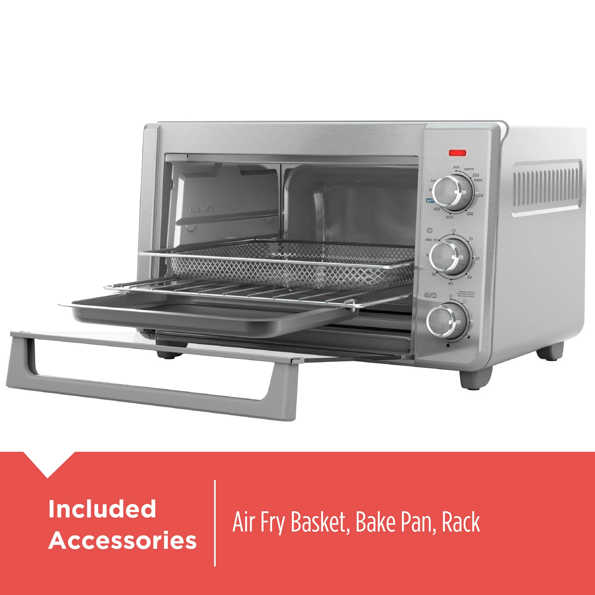 Black + Decker TO3217SS 6-Slice Crisp ‘N Bake Air Fry Toaster Oven