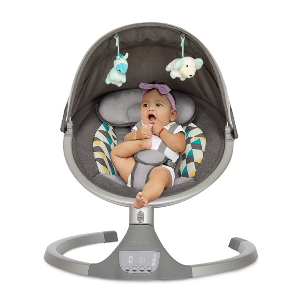 Dream On Me Zazu Swing In Grey And Blue