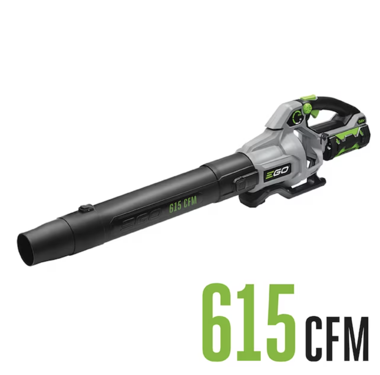 Ego Power+ 56-volt 615-CFM 170-MPH Battery Handheld Leaf Blower 2.5 Ah
