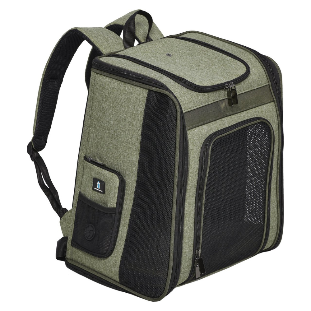 MidWest Day Tripper Dog & Cat Backpack. Green