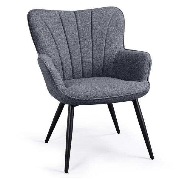 SmileMart Wingback Chair. Gray