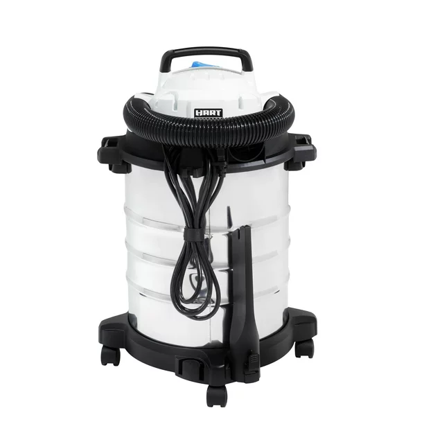 Hart 6 Gallon 5 Peak HP Stainless Steel Wet/Dry Vacuum With Cartridge Filter. VOC608S 3702