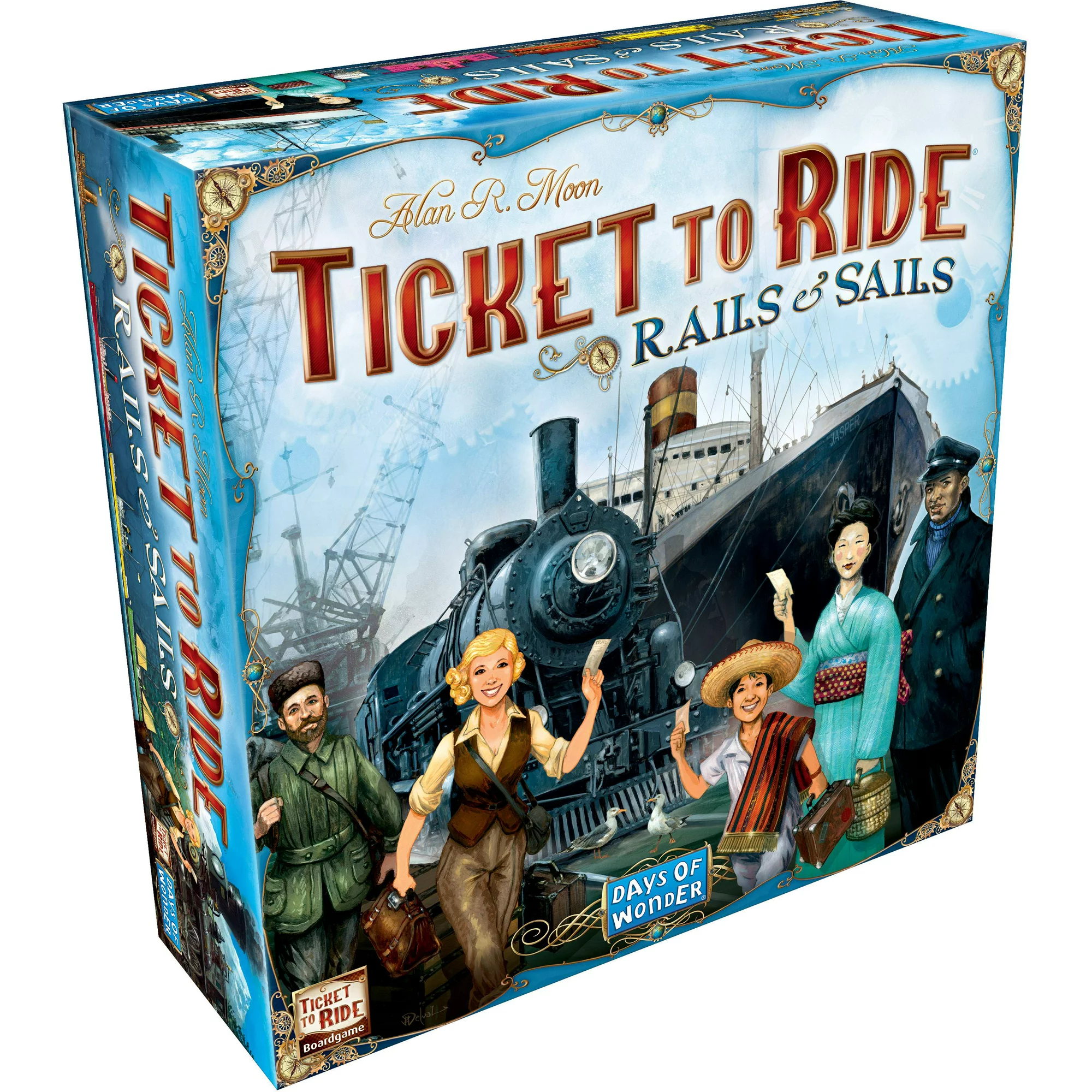 Asmodee - Ticket to Ride: Rails & Sails Strategy Board Game for Ages 10 and Up