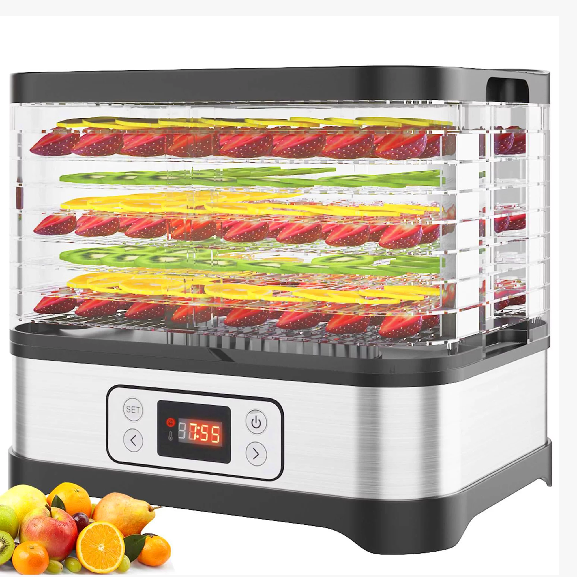 Hifashion Electric 400W 8 Trays Food Dehydrator Machine with Temperature Control