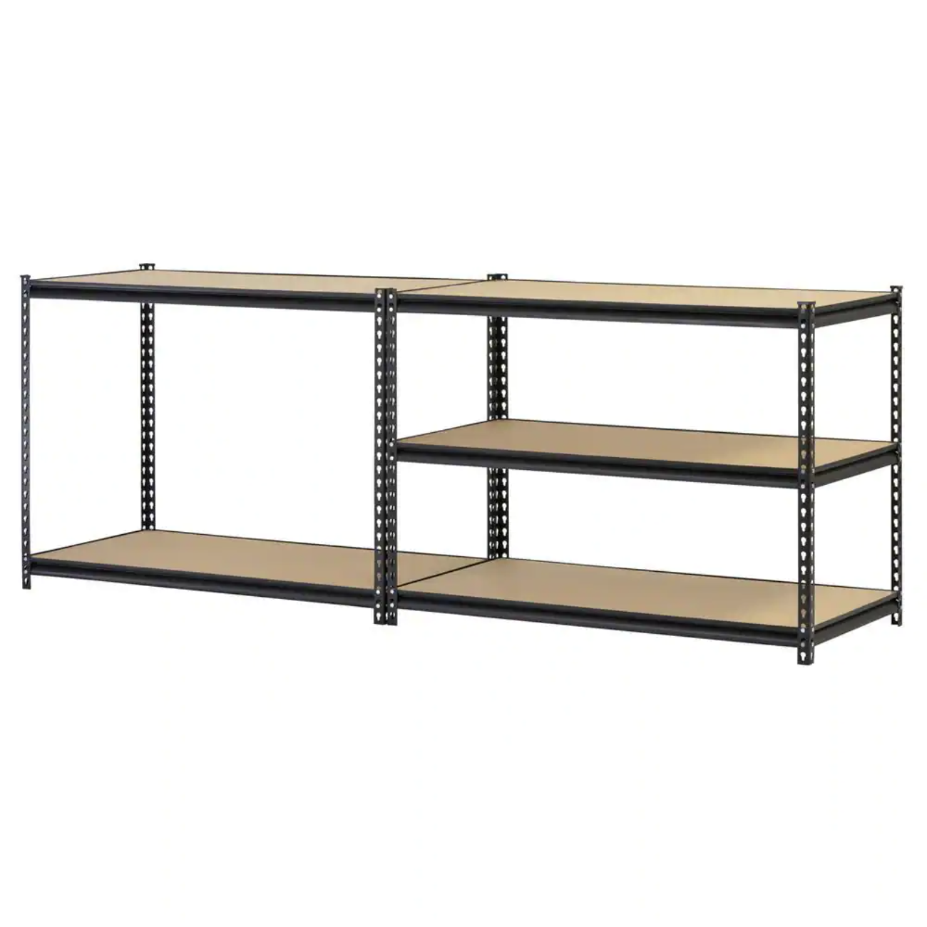 Muscle Rack 5-Tier Heavy Duty Steel Garage Storage Shelving Unit in Black