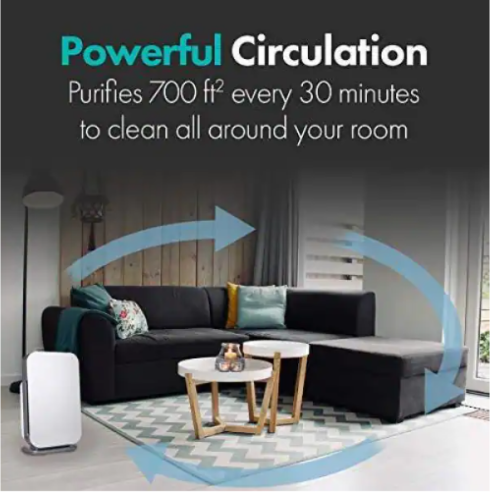Alen BreatheSmart FLEX. 700 sq.ft. True HEPA Air Purifier for Dust. Mold. AllergensDust. Mold. Allergens - Espresso