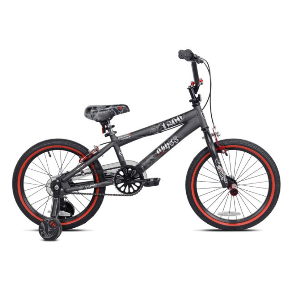 Kent Bicycles 18 In. Abyss Boy-s Freestyle BMX Bike. Charcoal Gray