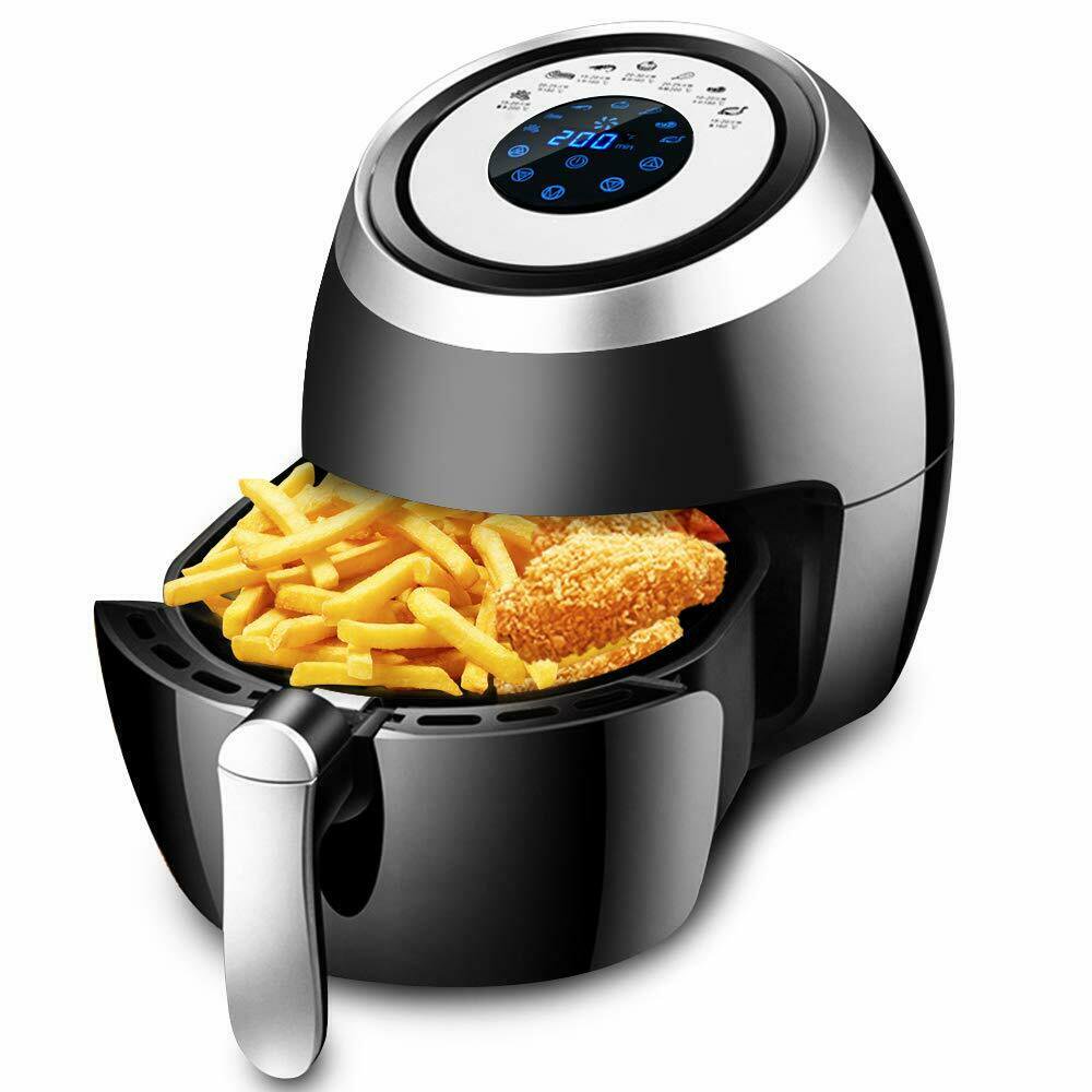 Skonyon 1500W 5-Quart Air Fryer with LCD Touch Screen.Black